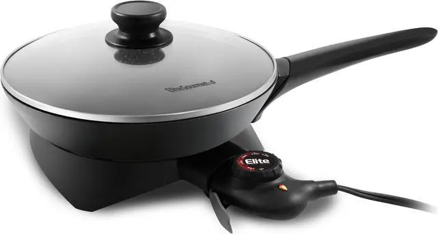 Alt view image 3 of 4 - Elite Gourmet EG6207 10" 2Qt. Nonstick Electric Skillet With Glass Lid
