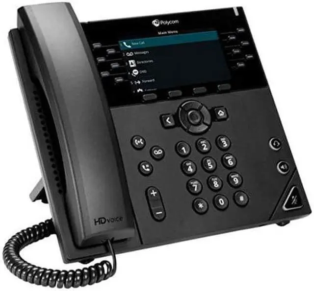 Alt view image 15 of 20 - Polycom 450 IP 12 Line Wall Mountable DeskTop Corded Phone 220048840025
