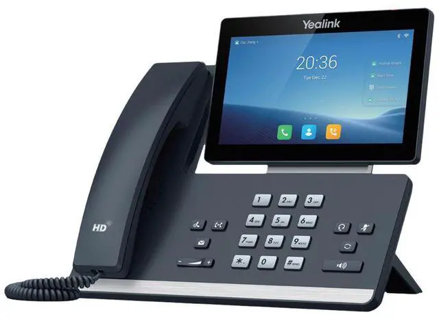 Alt view image 3 of 7 - yealink t58w 16 lines. 7-inch color touch screen display. dual usb ports, dual-port gigabit ethernet, poe, power adapter not included (sip-t58w)