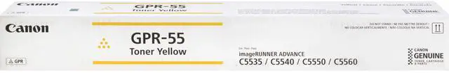 Alt view image 2 of 2 - Canon GPR-55 Original Toner Cartridge - Yellow - Laser - 60000 Pages - 1 Each