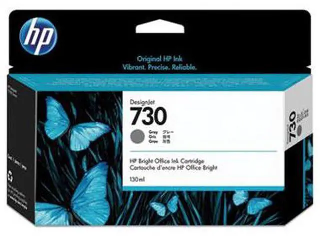 Alt view image 6 of 20 - HP 730 130-ml Gray DesignJet Ink Cartridge, P2V66A