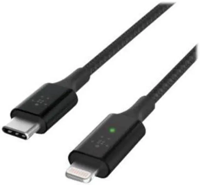 Alt view image 2 of 3 - Belkin Lightning/USB-C Data Transfer Cable CAA006bt04BK