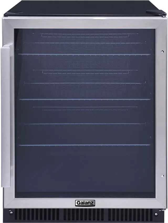 Alt view image 4 of 5 - Galanz 5.7 cu. ft. 172 Cans Built in Beverage Refrigerator, Digital Temperature Control, White LED Interior Lighting, Stainless Steel Stainless Steel GLB57MS2B15