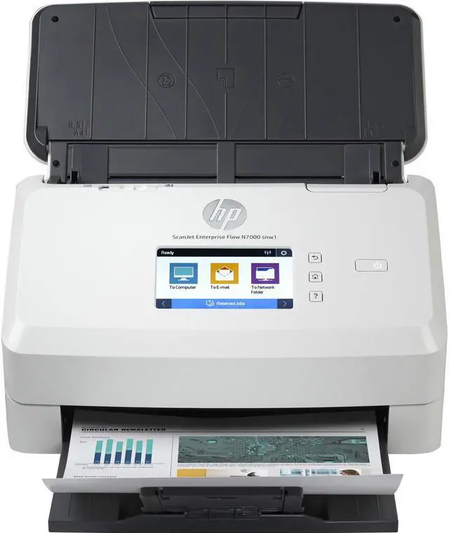 Alt view image 8 of 20 - HP Scanjet Enterprise Flow N7000 snw1 Sheetfed Scanner 600 x 600 dpi Optical 6FW10ABGJ