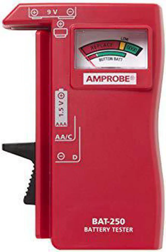 Alt view image 6 of 7 - Battery Tester,Analog,1.5 to 9V AMPROBE BAT-250