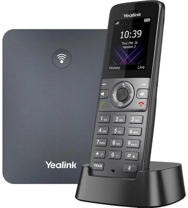 Alt view image 4 of 9 - yealink w73p ip dect phone bundle w73h with w70 base