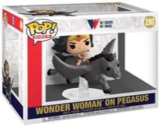 Alt view image 8 of 10 - FUNKO POP! RIDE SUPER DELUXE: Wonder Woman 80th- Wonder Woman on Pegasus