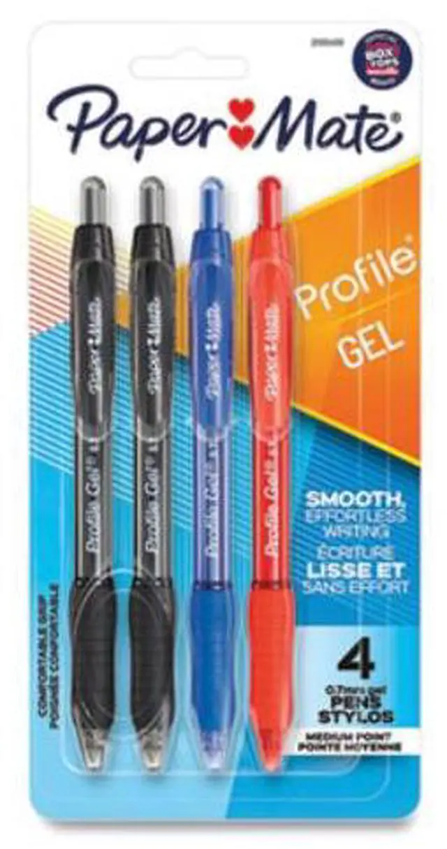 Alt view image 4 of 9 - Paper Mate Profile Retractable Gel Pens Medium Point Asso 2095469