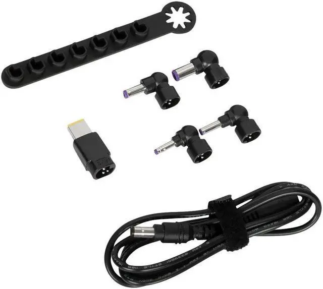 Alt view image 3 of 13 - Targus ACC1134GLX Legacy Laptop DC Cable, 5 Tips, Storage