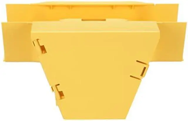 Alt view image 2 of 2 - Panduit FiberRunner® Vertical Tee 90° 4x4 Yellow FRVT4X4LYL