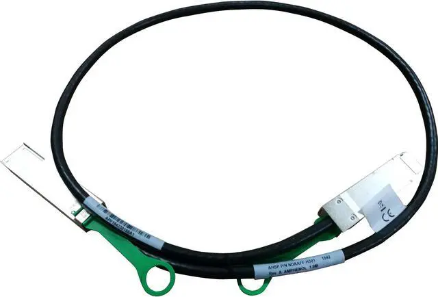Alt view image 9 of 10 - HP JL271A X240 Direct Attach Copper Cable - 100Gbase Direct Attach Cable - Qsfp28 (M) To Qsfp28 (M) - 3.3 Ft - For Flexfabric 5930 2-Slot, 5930-2Slot+2Qsfp+, 5930-32Qsfp+, 5930-4Slot