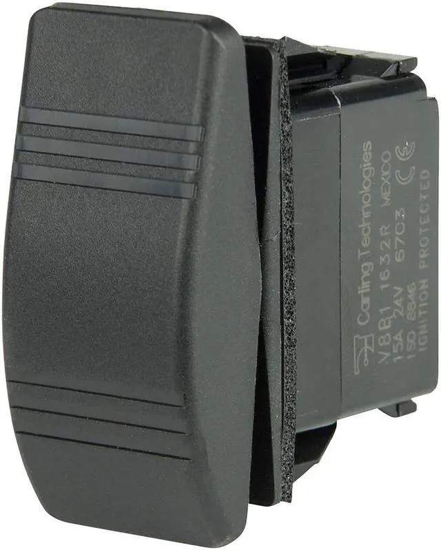 Alt view image 2 of 3 - BEP Marine SPDT Contura Switch SPDT Contura Switch - 2-LEDs - ON or OFF or ON
