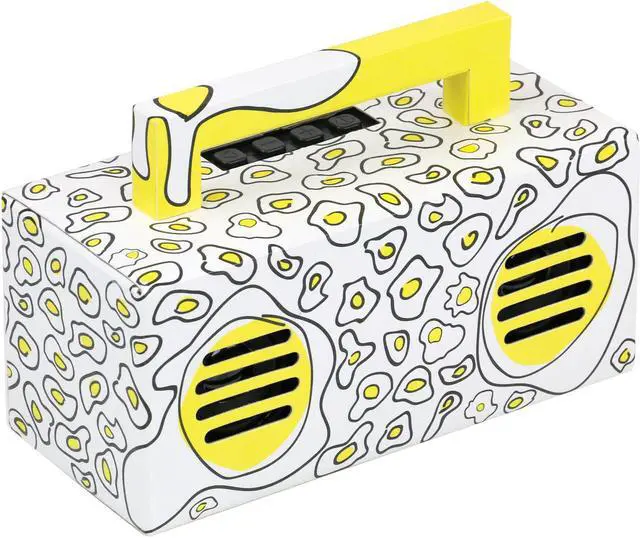 Alt view image 4 of 5 - QFX BT-41-Egg-Yolk Bluetooth Streaming TWS Ready Speaker (Yellow)