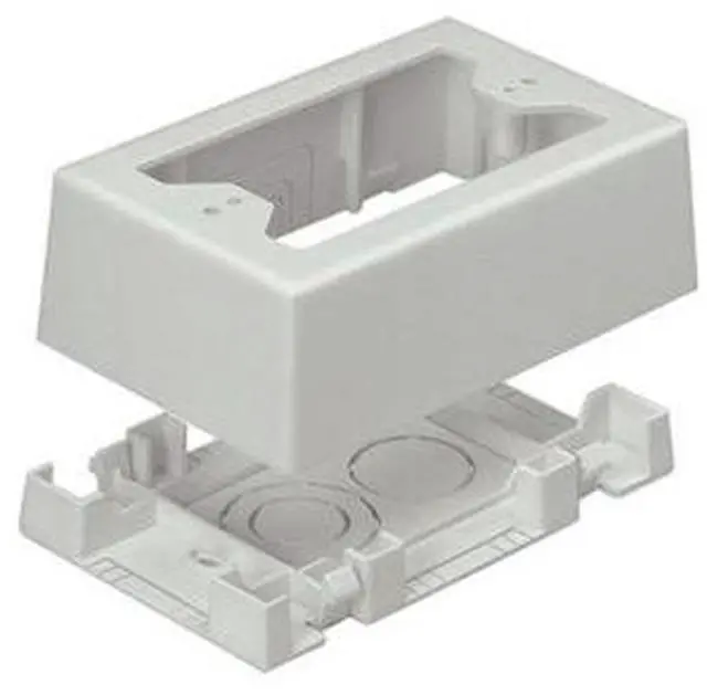 Alt view image 3 of 7 - PANDUIT JBX3510IW-A Junction Box, Gang Box Type, 1 Gang, PVC