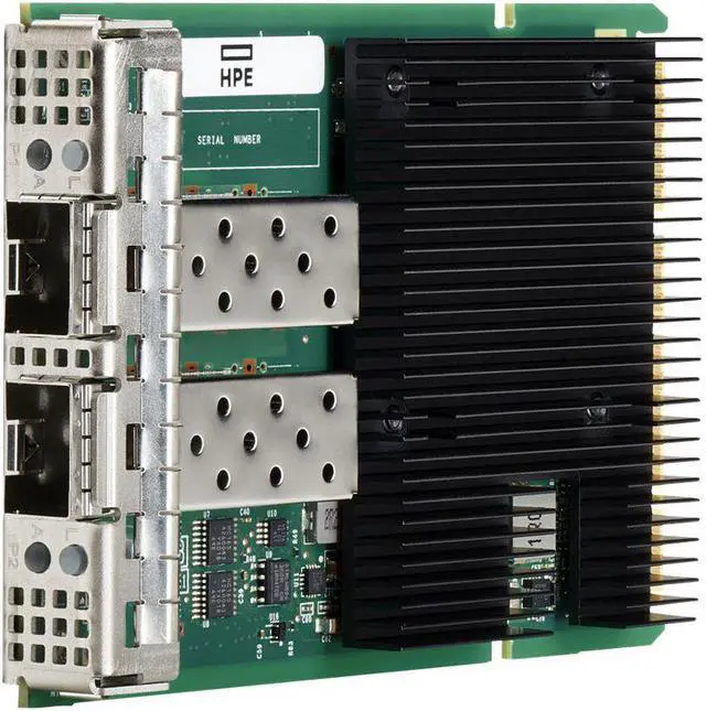 Alt view image 3 of 4 - HPE 25Gigabit Ethernet Card - PCI Express 4.0 x8 - 3.13 GB/s Data Transfer Rate - 2 Port(s) - Optical Fiber - 25GBase-X, 10GBase-X - SFP28