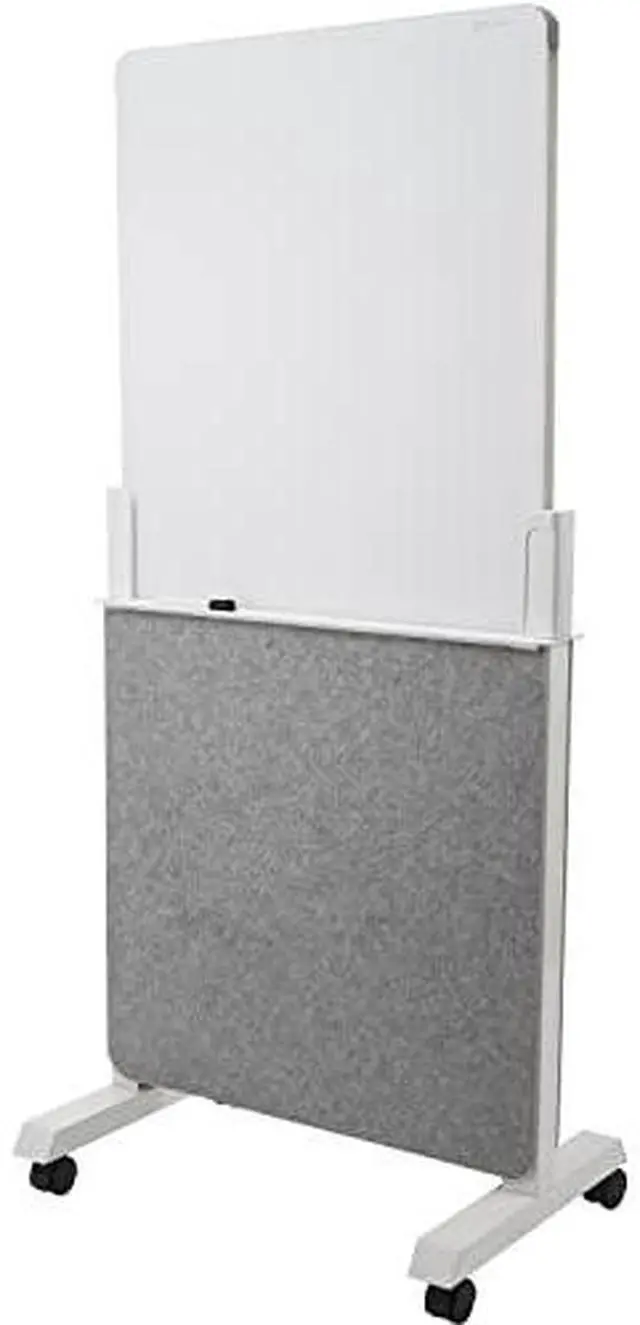 Main image of Quartet Q293066W Agile Glass Dry-Erase Easel, Double-Sided, Adjustable Height