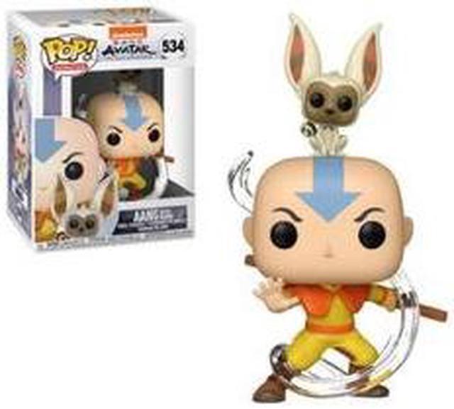 Alt view image 7 of 12 - Avatar The Last Airbender Funko POP Vinyl Figure - Aang w/ Momo