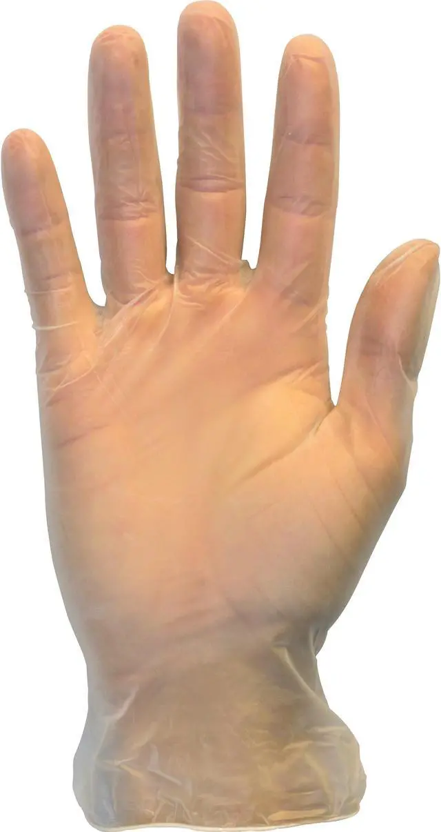 Alt view image 5 of 7 - GVP9MDHH Powder Free Clear Vinyl Gloves - Medium