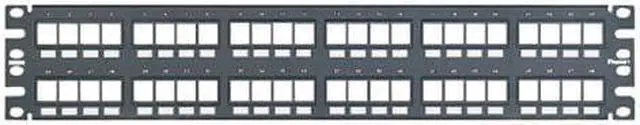 Alt view image 3 of 7 - Panduit PDTNKPP48FMY 48-port flush mount modular patch panel