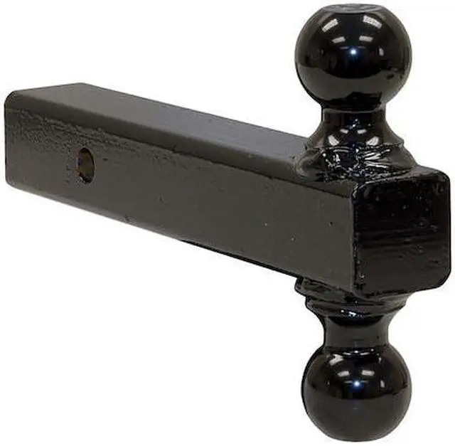 Alt view image 6 of 14 - BUYERS PRODUCTS 1802215 Dual Ball Hitch Solid Shank With Black Balls (2 in.,