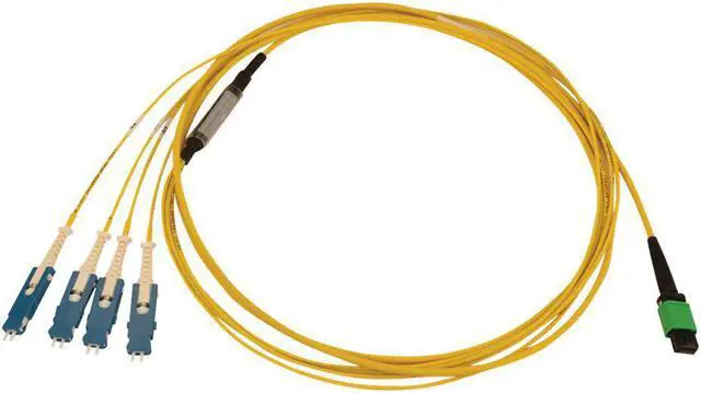 Alt view image 9 of 11 - Tripp Lite N390-02M-4S-AP Fiber Optic Network Cable - 6.56 ft Fiber Optic Network Cable for Network Device, Patch Panel, Switch, Transceiver - First End: 1 x MTP/MPO APC Female Network - Second End: 8