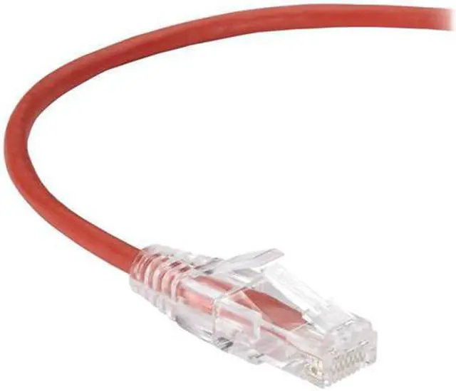 Alt view image 3 of 8 - Black Box C6PC28-RD-07 CAT6 250-MHz 28-AWG Stranded Ethernet Patch Cable - Unshielded, PVC, Snagless Boot, Red, 7 ft.