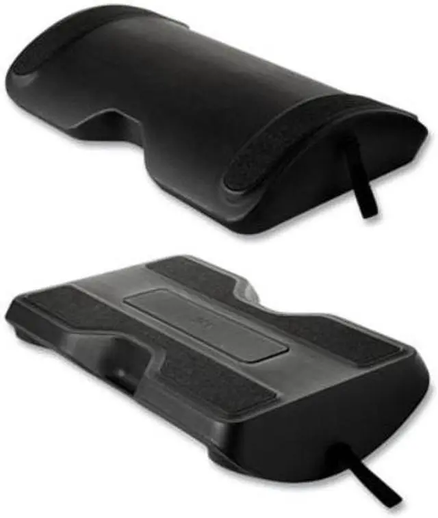 Alt view image 5 of 13 - 3m Foot Rest for Standing Desks, 19.98 x 4.2 x 19.97, Black (MMMFR200B)