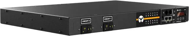 Alt view image 8 of 8 - Vertiv VP53100 Geist Switched Rack Power Distribution Unit - 1U Rack| 30A| C13/C19| L6-30P| Horizontal PDU