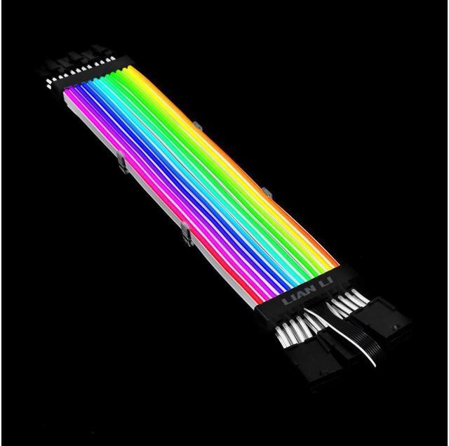 Alt view image 8 of 13 - LIAN LI Strimer  Plus V2 Triple 8 Pin -- Addressable RGB VGA Power Cable (L Connect 3.0 Controller not included)---- Strimer Plus V2 Triple 8 Pin