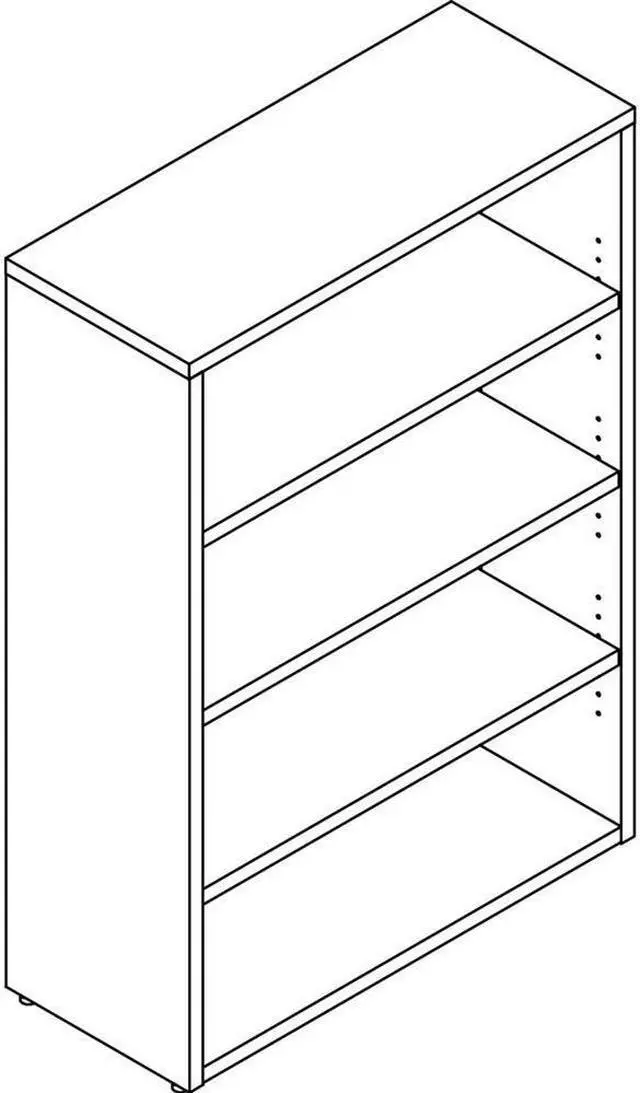 Main image of Lorell PBK3448GE Prominence 2.0 Gray Elm Laminate Bookcase