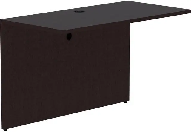 Alt view image 2 of 7 - Lorell Bridge, Essentials Laminate, 48"X24"X29-1/2", Espresso (LLR18217)