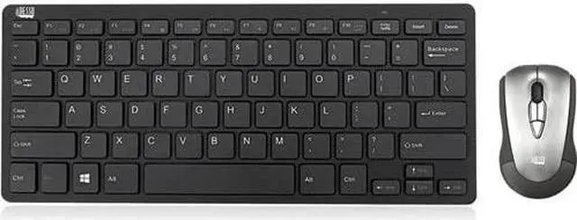Alt view image 3 of 12 - ADESSO Air Mouse Mobile With Compact Keyboard WKB-5100CB 2.4 GHz Wireless Technology Keyboard