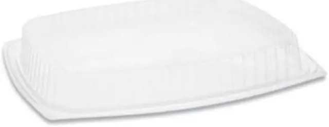 Main image of Pactiv YCI853010000 Dome Showcase Deli Container Lid for 48 and 64oz. Deli Containers, Clear, 220 ct.