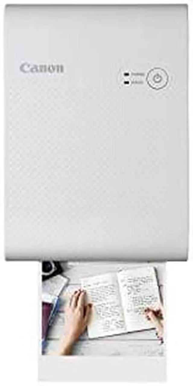 Alt view image 12 of 20 - Canon SELPHY QX10 Compact Square Photo Printer, White