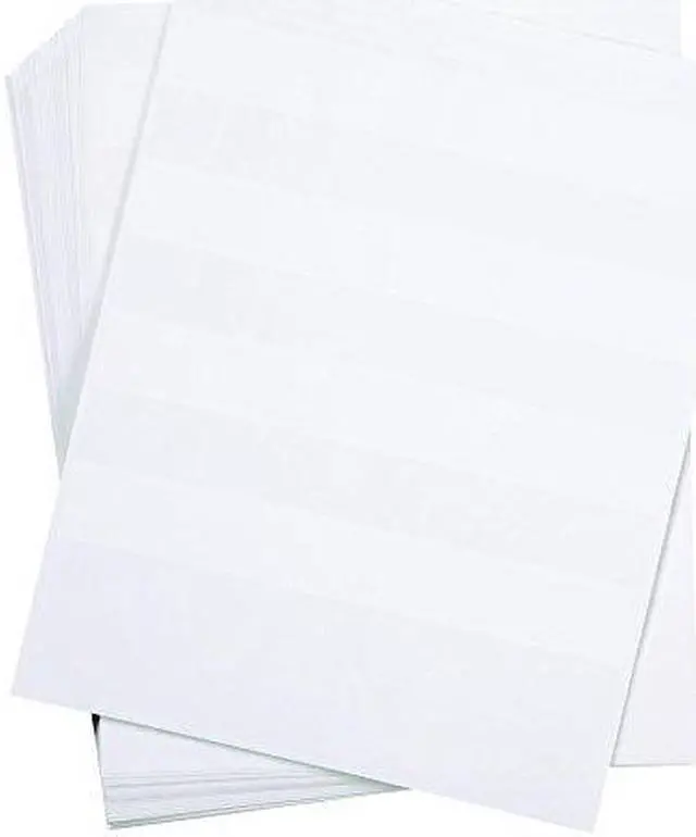 Alt view image 4 of 5 - panduit s100x150yaj laser/inkjet selflaminated label, polyester, clear/ white 2,500pack