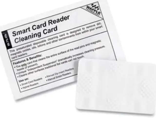 Alt view image 4 of 4 - kicteam waffletechnology smart card reader cleaning card, 40 pack