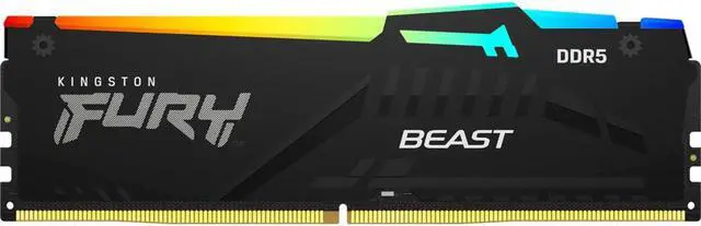 Alt view image 3 of 5 - KINGSTON 8GB 6000MT/s DDR5 CL40 DIMM FURY Beast Black RGB