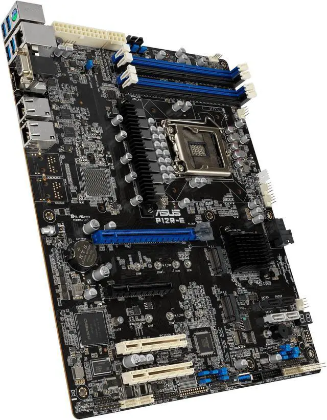 Alt view image 4 of 5 - ASUS P12R-E ATX Server Motherboard LGA 1200 Intel C256