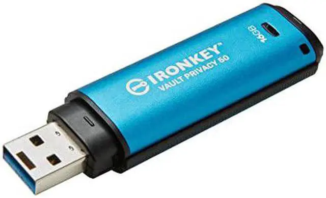Alt view image 3 of 17 - IronKey Vault Privacy 50 Series 16GB USB 3.2 Gen 1 Type A Flash Drive IKVP5016GB