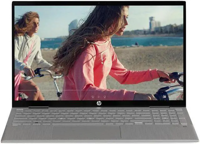 Alt view image 2 of 8 - HP Pavilion x360 15.6" Touchscreen 2-in-1 Laptop Intel Core i5-1235U 12 GB RAM 256 GB SSD Natural Silver