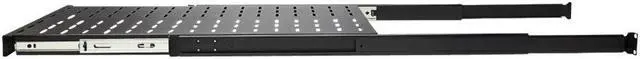 Alt view image 2 of 16 - Tripp Lite SRSHELF4PSLVENT Sliding Steel Rack Shelf Vented 1U 28.3in Deep 50lbs Capacity