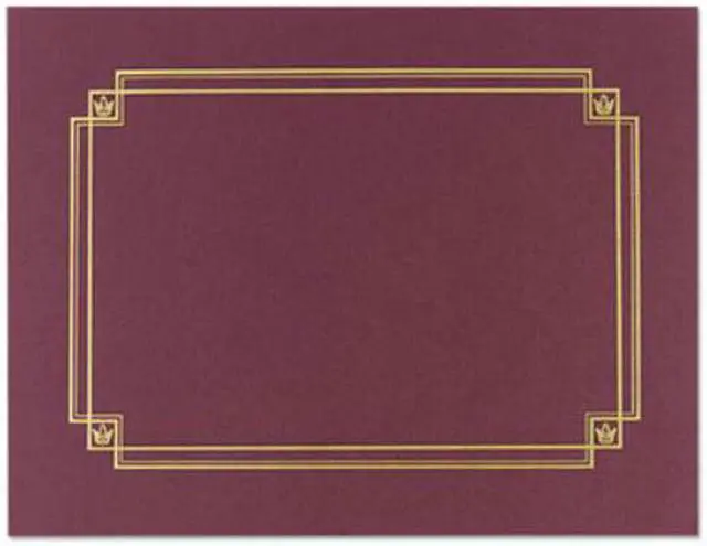 Alt view image 2 of 6 - Great Papers Premium Textured Certificate Holder Burgundy 939503