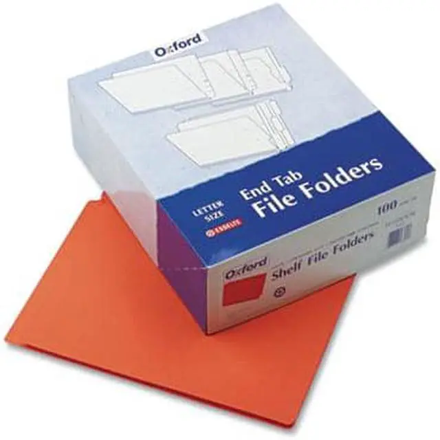 Alt view image 2 of 6 - Pendaflex Reinforced End Tab Folders Letter Size 0.75" Expansion Orange 100/Box