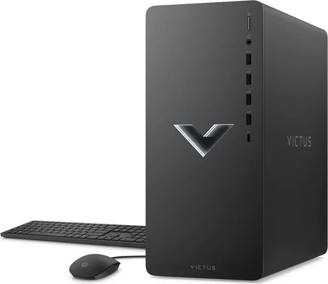 Alt view image 2 of 8 - HP - Victus 15L Gaming Desktop - Intel Core i3 -12100F - 8GB Memory - NVIDIA GeForce GTX 1650 - 256GB SSD - Mica silver PC Computer TG02-0010