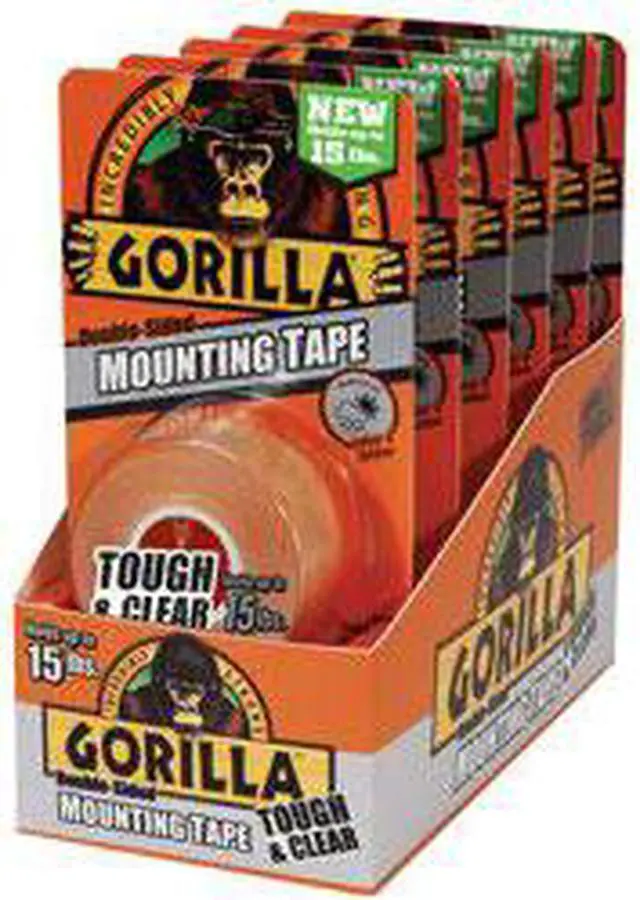 Alt view image 5 of 10 - Mounting Tape,Clear,5 ft. L GORILLA GLUE 6065001