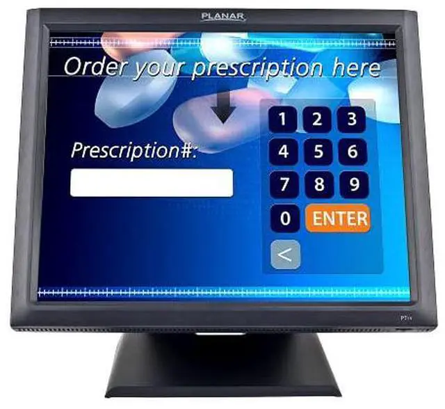 Alt view image 6 of 20 - PLANAR PT1945R (997-5971-01) Black 19" USB 5-wire Resistive Touchscreen Monitor 200 cd/m2 1000:1 Built-in Speakers