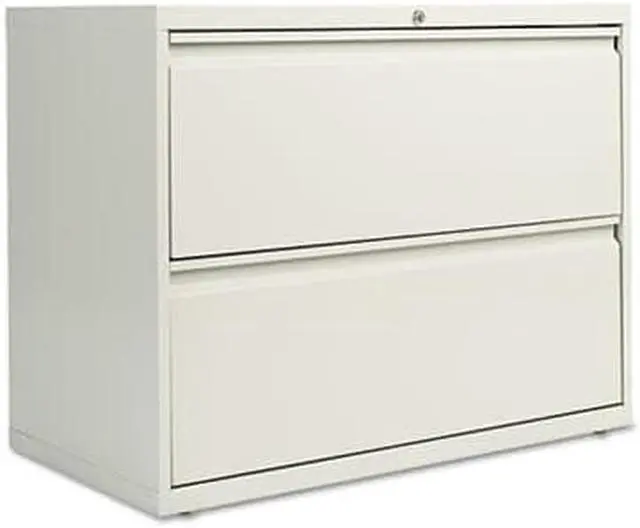 Alt view image 3 of 8 - Alera 2-Drawer Lateral File, Light Gray, 36" x 18" x 28", Each (ALEHLF3629LG)