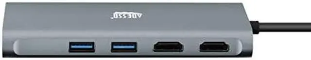 Alt view image 3 of 12 - Adesso 9-in-1 USB-C Multi-Port Docking Station (TAA Compliant)