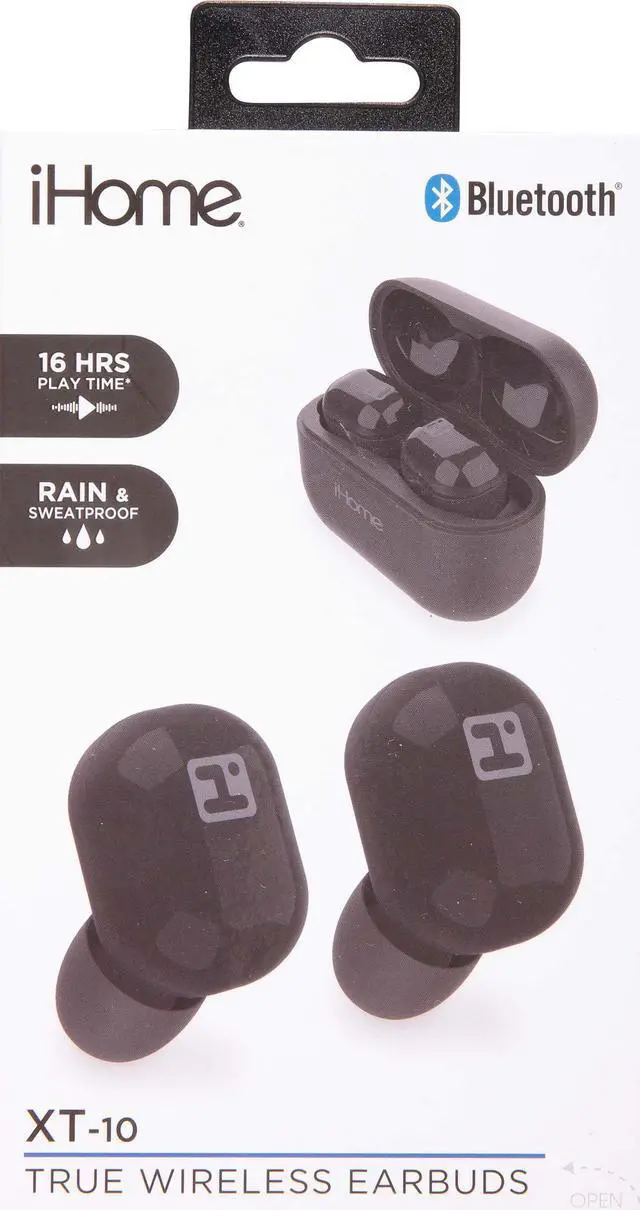 Main image of ihome hmaube213bk ihome bt true wireless earbuds xt12
