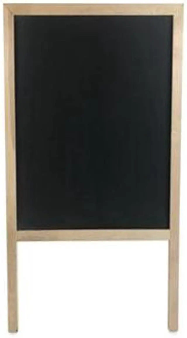 Alt view image 12 of 12 - Flipside Products Foldable Natural Wood Black Chalkboard Marquee Easel for Announcements, Sales and Specials - 42" x 24"